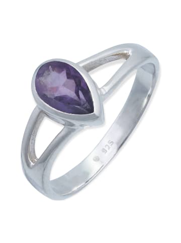 mantraroma 925er Silber - Ringe mit Amethyst facettiert