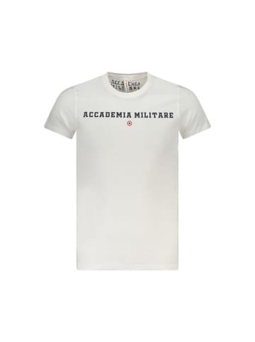 ACCADEMIA MILITARE Weiß Baumwolle Herren T-Shirt