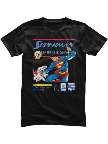 Superman T-Shirt "Superman Up In The Sky T-Shirt" in Schwarz