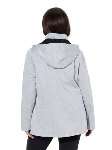 Ulla Popken Softshelljacke in hellgrau mélange