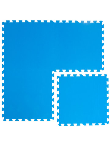 eyepower 4er Set Poolunterlage 50x50cm in Blau