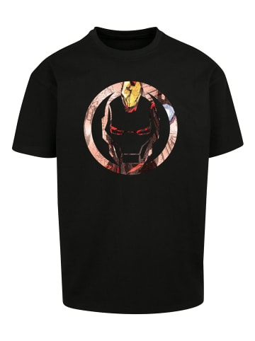 F4NT4STIC Heavy Oversize T-Shirt Marvel Iron Man Montage Symbol in schwarz