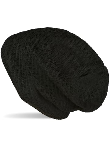 styleBREAKER Strick Beanie Mütze in Schwarz