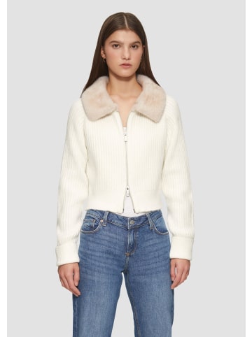 QS Strickjacke langarm in Creme