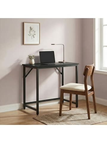 VASAGLE Schreibtisch Barnet in Schwarz - (B)80 x (H)76 x (T)50 cm