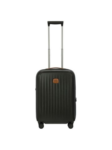 BRIC`s Taormina - 4-Rollen-Kabinentrolley S 55 cm erw. USB (blau) in olive