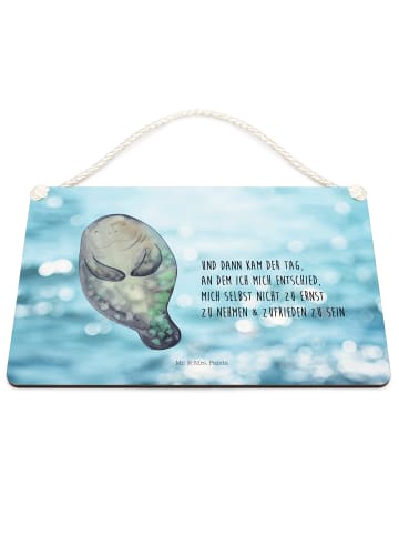 Mr. & Mrs. Panda Schild Seekuh Happy mit Spruch in OZeichenanblue