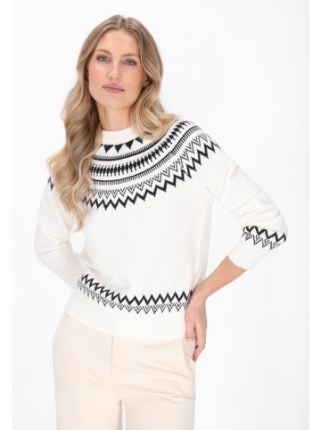 DreiMaster Women Sweater in offwhite navy