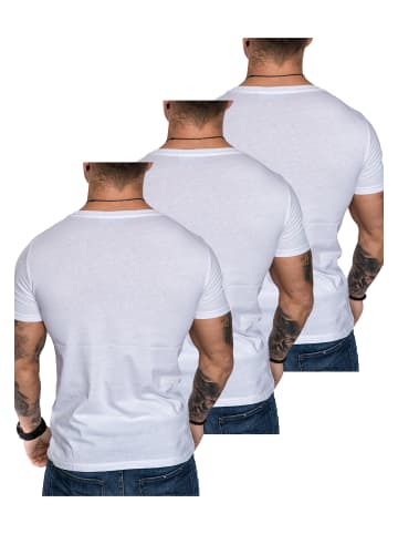 Amaci&Sons 3er-Pack T-Shirts 3. LANCASTER in (3x Weiß)