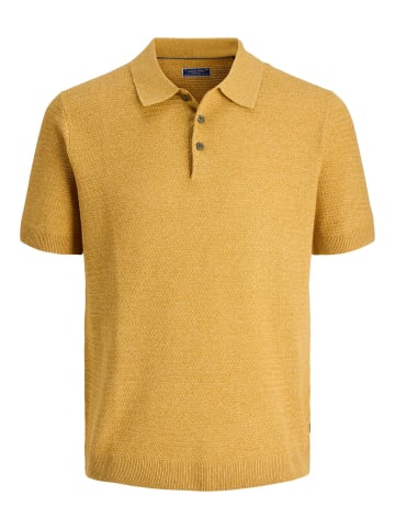 Jack & Jones Gestricktes Polo in Sahara Sun
