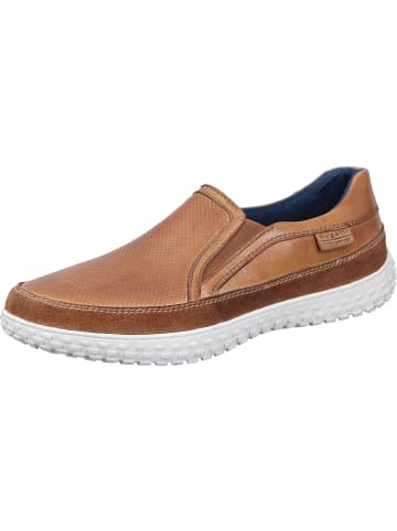 Bugatti Denim Slipper in cognac