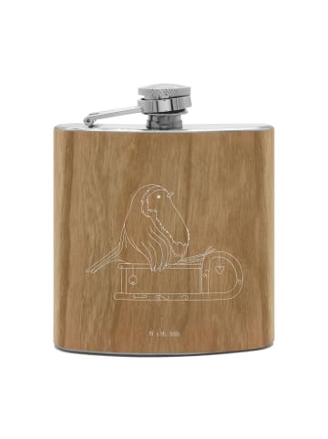 Mr. & Mrs. Panda Flachmann Rotkehlchen Schlitten ohne Spruch in Braun