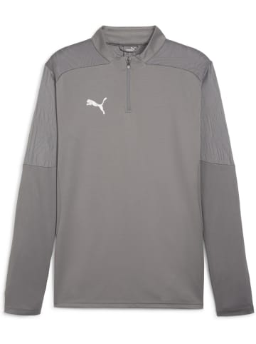 Puma T-Shirt "TeamFinal Training 1/4 Zip Top" in Grau
