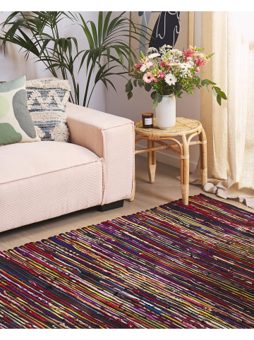 Beliani Kurzflor BARTIN in Bunt/Schwarz/Grün - (W) 140 x (H) 1 x (L) 200 cm