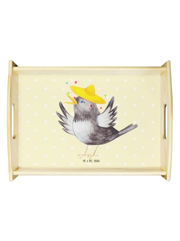 Mr. & Mrs. Panda tablett zum servieren Rabe Sombrero ohne Spruch in Gelb Pastell