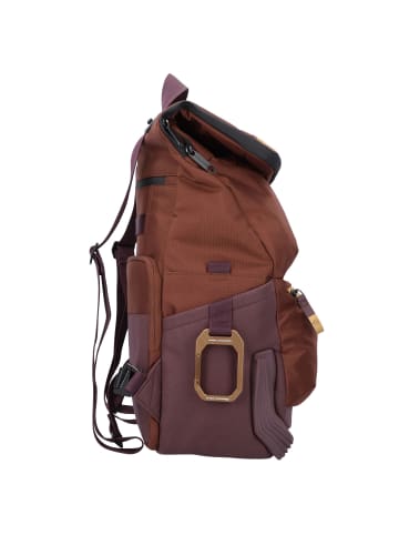 Piquadro Corner Rucksack 44 cm Laptopfach in marrone