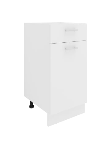 VCM  Küchenschrank B 40 cm Unterschrank Schublade Esilo in Weiß