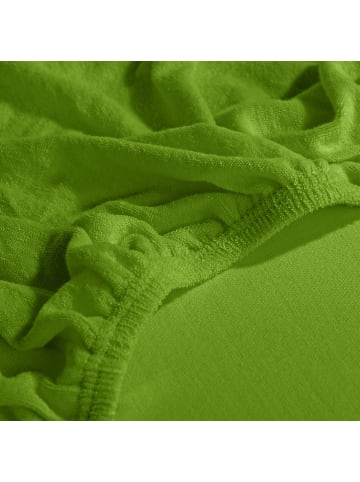 Erwin Müller Frottee Spannbettlaken Erding in apfelgrün