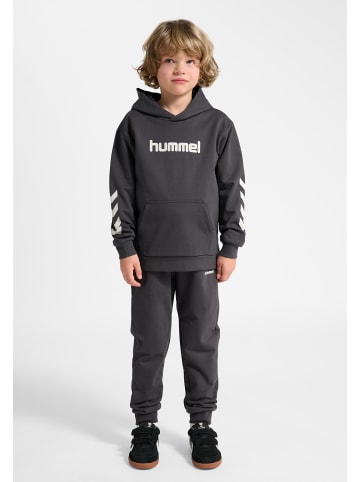 Hummel Kapuzenpullover Hmljr Logo Lebensstil Kinder in EBONY