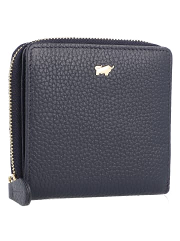 Braun Büffel Asti Geldbörse RFID Schutz Leder 10 cm navy