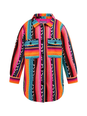 myMo KIDS Hemdjacke in Mehrfarbig Neon Pink