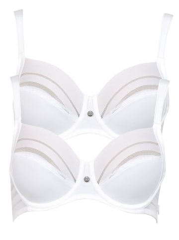 Lisca 2er Pack Bügel BH in white