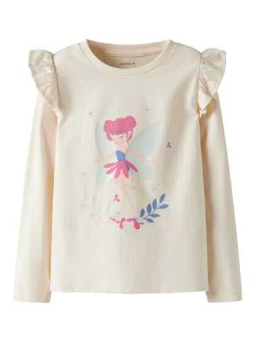 name it Langarmshirt Feen-Print NMFTIKKA in gardenia