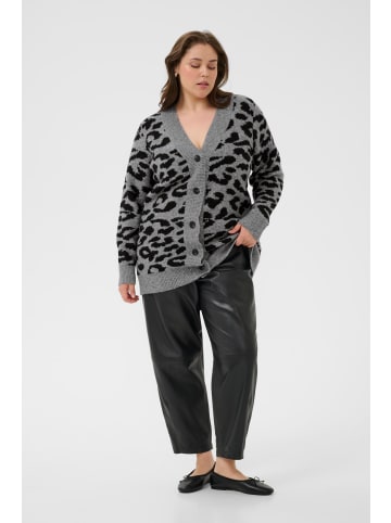 KAFFE curve Strickjacke KCsandia Loose fit in LGM/Black Leopard