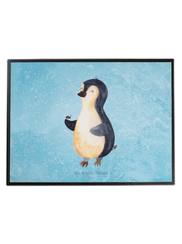Mr. & Mrs. Panda Schreibunterlage Pinguin Marienkäfer ohne Spruch in Eisblau