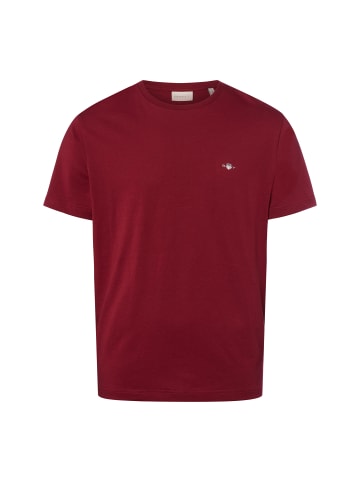 Gant T-Shirt in bordeaux
