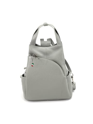 Florence Leder Cityrucksack Florence Rucksack hellgrau ca. 27cm