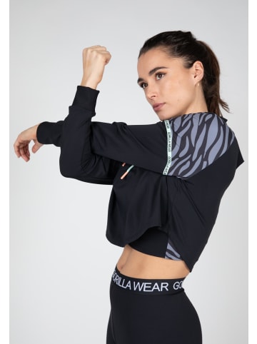 Gorilla Wear Crop-Top-Hoodie - Zion - Schwarz