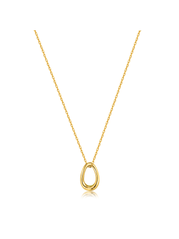 Ania Haie Halskette Neon Yellow Twisted Pendant in gelb