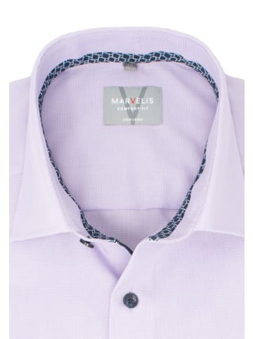 MARVELIS Comfort Fit Businesshemd in Mauve