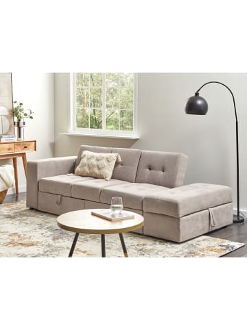 Beliani 3-Sitzer Sofa FALSTER in Braun - (W) 210 x (H) 75 x (L) 94 cm