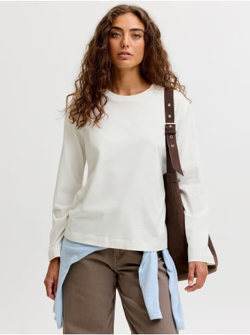 JJXX Langarm-T-Shirt in Cloud Dancer