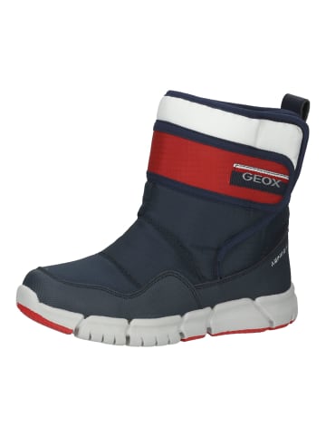 Geox Stiefelette in Navy/Rot