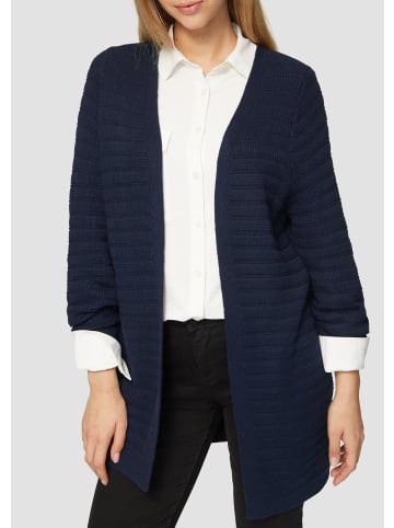 QS Strickjacke langarm in Blau