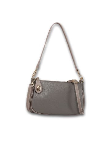 Toscanto Leder Schultertasche Toscanto Tasche grau ca. 27cm
