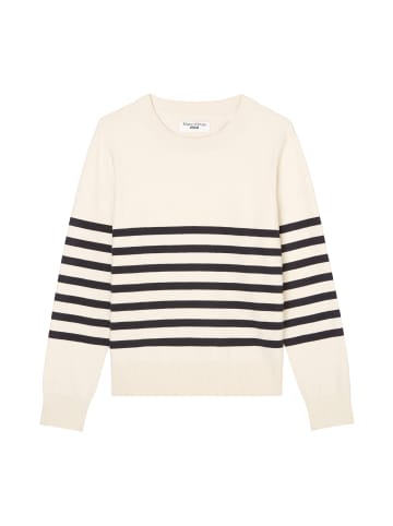 Marc O'Polo DENIM Gestreifter Strickpullover regular in Offwhite
