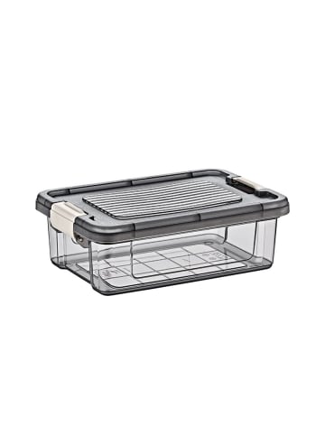 COFI 1453 Lagerbox Aufbewahrungsbox mit Verschluss-Deckel Serie in Grau