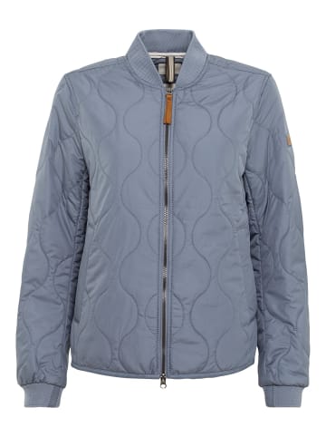 Camel Active Kurze Steppjacke aus recyceltem Polyester in Rauchblau