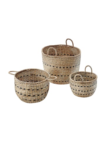 kobolo 3tlg. Set Dekokorb SEAGRASS3SET in Braun