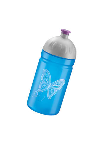 Step by Step Trinkflasche, 0,5 l, für Kindergarten und Schule in Butterfly Maja, Blau