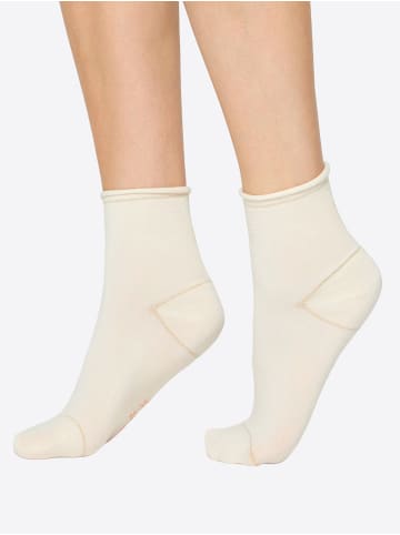 Nur Die  Basicsocken Glamour in beige/lurex