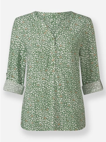 WITT WEIDEN Druckbluse in eucalyptus-ecru-bedruckt