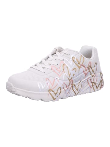 Skechers Mädchen Halbschuhe UNO LITE - METALLIC LOVE in Weiß