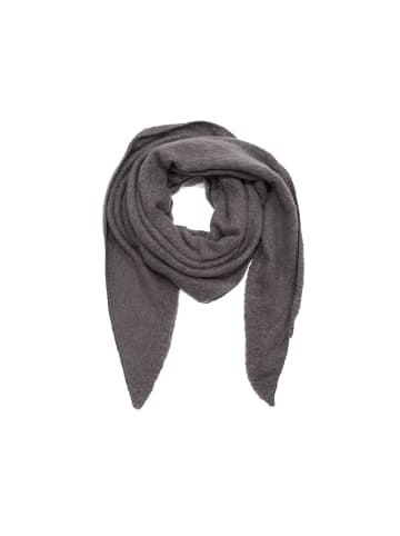 Faera Bouclé Dreieckstuch cozy Material in Anthrazit