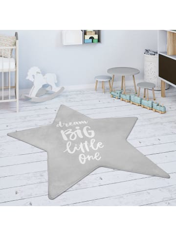 KADIMA DESIGN Kinderteppich waschmaschinenwaschbar Stern Kinderzimmer in Grau