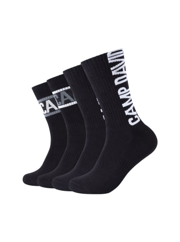 CAMP DAVID  Socken 4er Pack cushioned in Schwarz